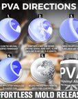 PVA Water Based Mould Release - Polyvinyl Alcohol Agent for Epoxy, Polyester, Vinyl Ester, Resin, Gel Coat, Polyurethane Foam, Silicone-Spray or Brush-On Film for Sculpture and DIY Projects