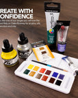Bottle Black - Versatile Acrylic Drawing Ink for Artists and Students - Permanent Calligraphy Ink - Archival Ink for Illustrating and More