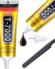 Upgrade T-7000 Black Adhesive Glue for Phone, 110Ml Waterproof Jewelry Glue Precision Craft Adhesive for Cell Phone Screen Repair Glass Wood Crafts Metal and Stones