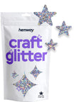 Craft Glitter 100G / 3.5Oz Glitter Flakes for Arts Crafts Tumblers Resin Epoxy Scrapbook Glass Schools Paper Halloween Decorations - Shaped (1/8" 0.125" 3Mm) - Silver Holographic Stars