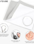 2 PCS Jewelry Cleaning and Polishing Cloth, 100% Pure Cotton Silver Polishing Cloth for Sterling Silver & Gold & Platinum Jewelry and Large Silverware, Reusable Soft Jewelry Cleaning Cloth