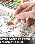 Stress Relief Spiral Coloring Book for Adults Women Girls Hardcover Floral Patterns Animals Themes Aesthetic Illustrations Relaxing Large Print Pages Relieve Anxiety Mindfulness