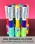 - Marker Parker, Holder to Keep Markers Organized, Fits Most Broad and Fine Tip Markers, 100% Silicone, as Seen on Shark Tank, Markers Not Included (Marigold)