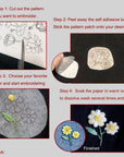 59Pcs Water Soluble Stabilizer for Embroidery,Stick and Stitch Embroidery Paper,Embroidery Patterns,Embroidery Transfer Paper,Embroidery Patterns Transfers Embroidery Designs for Embroidery Lover