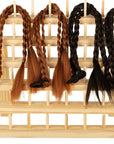 Nian Feng Braiding Hair Rack Stand for Hair Stylist, 2Pack Wooden Thread Holders for Spools of Thread, Spools Holder for Sewing Machine, Thread Racks for Spools of Thread, Sewing Organizer & Storage.