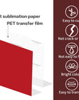 Solid Color Transfer Sheets, 8 Pcs 12"X 12" Plain Colors Pre-Printed Sublimation Paper for Heat Press Mug, DIY T- Shirts, Coasters Blanks