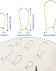 Ear Wire Hooks,300Pcs Earring Hooks Dangle Earring Kidney Ear Wires Earring Teardrop Ear Wire for DIY Jewelry Making