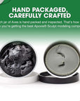 Apoxie Sculpt - 2 Part Modeling Compound (A & B) - 1/4 Pound, Apoxie Sculpt for Sculpting, Modeling, Filling, Repairing, Easy to Use and Durable Self Hardening Modeling Compound–White/Stone White