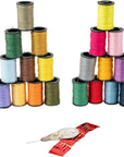264 Polyester Thread, Assorted Colors, 24 Spools