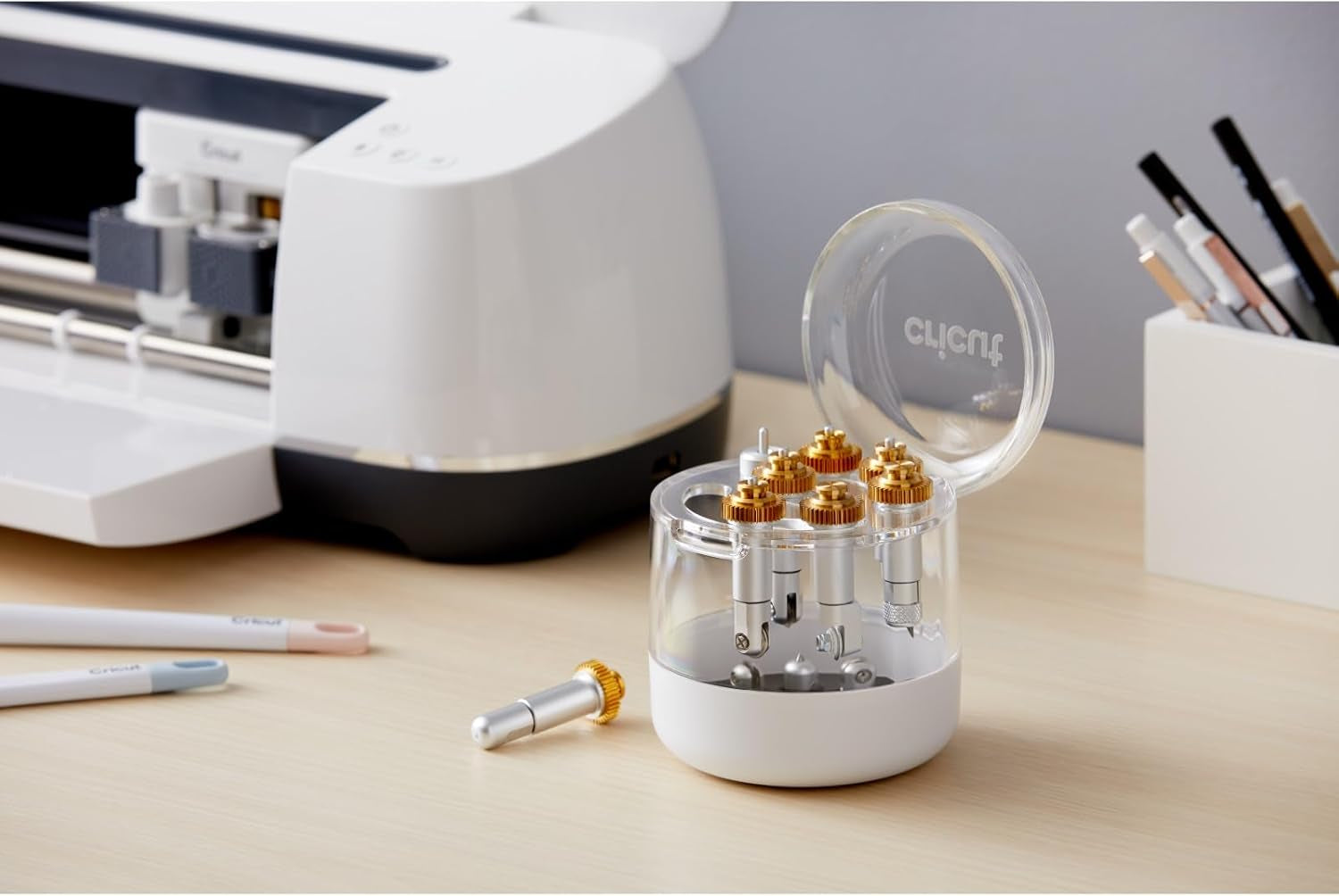 Scoring Wheel Tip + Quickswap Drive Housing, Patented Wheel Design, up to 10X More Pressure, Crisp Creases on Basic Materials, for DIY Crafts, Compatible with  Maker Cutting Machine