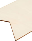 48 Pack Unfinished Blank Wood Signs for DIY Crafts, Painting, and Engraving Wall Decorations (6 X 4 In)