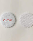 (500 Pair Sets) 3/4Inch 20Mm Diameter Sticky Back Coins Hook & Loop Self Adhesive Dots Tapes (White)
