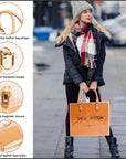 Clear PVC DIY Tote Bag Handbag Making Kit Handmade Gift Bag Craft Accessory Tool Set Birthday Holiday Gift Bag (R)