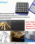42PCS Metal Stamping Kit, Number and Letter Stamp Set (A-Z, 0-9 And&,Love Symbol), Industrial Grade Hardened Carbon Steel, Perfect for Imprinting Metal, Wood,Leather (1/8", 3MM)