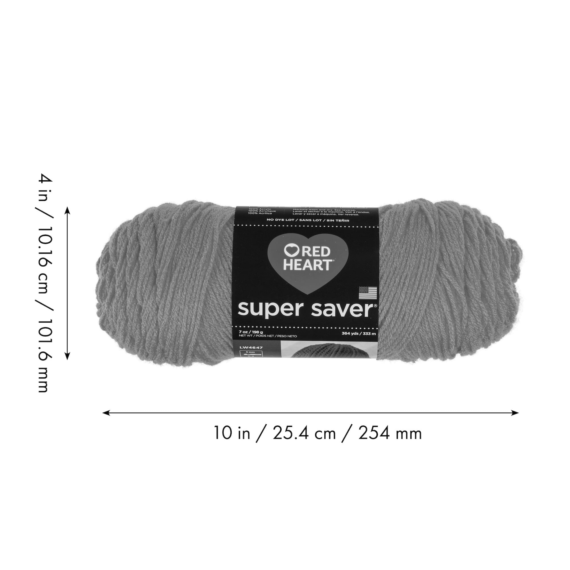 Red Heart® Super Saver® 4 Medium Acrylic Yarn, Baby Pink 7oz/198g, 364 Yards