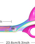 Right Handed Scissors Adults,Titanium Coating Forged Stainless Steel,Comfort Grip Shears,Super-Sharp, for Office Home General Use Professional Crafting, 9.3 Inch