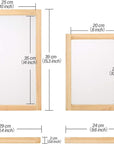 42 Pieces Screen Printing Kit with Instructions, Include 2 Pieces Wood Silk Screen Printing Frames, 5 Colors Fine Glitter, Screen Printing Squeegee, and Waterproof Transparency Films