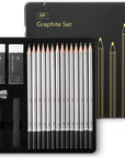 - Sketch Pencils for Drawing, 19 Pcs, Drawing Pencils for Sketching with Graphite Sticks, Erasers and Sharpener, Sketching Pencils, Art Pencils for Sketching, Graphite Pencils, Artist Pencils