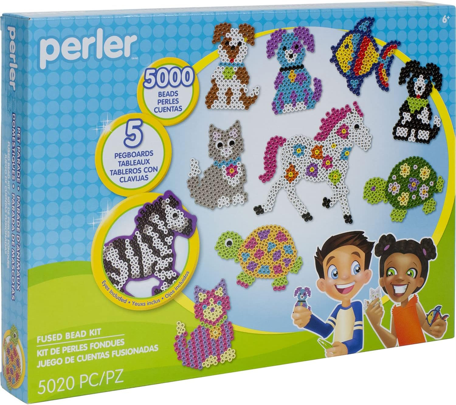 Pet Parade Deluxe Fuse Bead Craft Activity Kit, 5020 Pcs