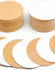 36 Pcs Self-Adhesive Cork round for DIY Coasters, 4"X 4" Cork Circle, Cork Tiles, Cork Mat, Cork Sheets with Strong Adhesive-Backed