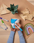 Oil-Based Paint Markers, Medium Point, Bright Colors, 5 Count - Great for Rock Painting