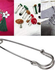 Pack of 30 Large Safety Pins, 2.76" Heavy Duty Blanket Pins Bulk Steel Spring Lock Pins Fasteners for Blankets Crafts Skirts Kilts Brooch Making