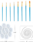 53PCS Mandala Dotting Tools Set for Painting Rocks,Mandella Art and Drafting Art Supplies