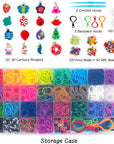 2600+ Loom Bands Set: Colorful Rubber Bands in 28 Colors with Container, 100 Clips, 152 Beads, 20 Pendant, 5 Backpack Hooks, 1 Instruction, Bracelet Making Refill Kit for Kids…
