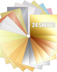 48 Sheets Glitter Cardstocks, 8.5 X 11 Inches Premium Sparkle Cardstock Paper Heavyduty Craft Paper for Scrapbook Making DIY Crafts, 92Lb/250Gsm