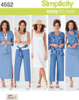 Easy-To-Sew 4552 plus Size Skirt, Pants, Dress, and Scarf Sewing Pattern for Women by Karen Z, Sizes BB (20W-28W)