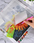 300 Pieces Diamond Painting Release Paper 15 X 15Cm and 15 X 10Cm Non-Stick Silicone Release Paper Double-Sided 5D Diamond Painting Accessories Cover Replacement Paper