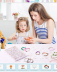 1820Pcs Letter Beads for Bracelets, 28 Styles Alphabet Beads Colorful Heart Beads for Bracelets and Jewelry Making (4X7Mm, White & Gold)