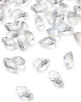 200 Pieces Teardrop Chandelier Crystal Pendants 6 X 12 Mm Crystal Beads for Chandelier Jewelry Making DIY Project Earring Necklaces Bracelets