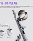 Airbrush Kit, Airbrush Gun Dual-Action Gravity 1/2 & 1/4 Oz Fluid Cup, 0.35 & 0.5 Mm Needle, Cost-Effective Air Brush Set Makeup Nail Art Painting Model Coloring Cake Decor Silver