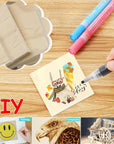 30PCS Wooden Squares for Crafts, 1/4 Inch Thick Wooden Blocks, Natural Blank Square Blocks Unfinished Wood Blocks for DIY Crafts, Engraving, Wood Burning, Painting (2 X 2 Inch)