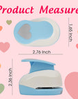 Heart Punches for Paper Crafts, 1-Inch Across, Small Hole Heart Punch Cutter, Lever Punch, Heart Shape for Card Making, Scrapbooking, DIY Arts.