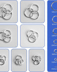 2300Pc Assorted Silver Jump Rings for Crafts Jewelry Making Supplies - 7 Sizes (3Mm to 10Mm) DIY Open Jump Ring Hoops for Chain, Necklaces Links, Bracelets, Earrings, Keychain, Split Ring for Crafting