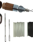 Repair Stitch Tool | Made in USA | Sewing Awl for Bounce Houses, Inflatables, Leather, Thick Fabric, Shoes, Bags, Belt, Upholstery Repair Kit & Crafts Leather, Tarp Stitching. Professional Heavy Duty