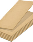 6 Pack Unfinished Wood Planks for Crafts, Wall Decorations, Rectangular MDF Board 1/4 Inch Thick for DIY Projects, Art Classes, Carpentry, Painting (5 X 15 Inches)