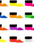 - Fluorescent Powder 12 10G Jars of Pigment for Paint, Dye, Soap Making, Nail Polish, Epoxy Resin, Candle Bath Bombs, Slime Lime,Purple,White