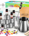 Complete Candle Making Kit,Candle Making Supplies,Diy Arts and Crafts Kits for Adults,Beginners,Kids Including Wax, Wicks, 6 Kinds of Scents,Dyes,Melting Pot,Candle Tins