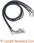 50Pcs 18" Black Waxed Necklace Cord for Jewelry Making