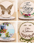 8 Pcs Wood Slices 9-10 Inches Natural Wood Rounds,Unfinished Wood Centerpieces for Tables,Round Wooden Discs,Wood Slices for Centerpieces/Crafts,Baby Shower,Weddingtable Decor, Enchanted Forest Decor