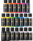 Craft Acrylic Paint Set, Water-Based Acrylic Craft Paint, Matte Finish Artist Paints, Art Supplies for Glass, Wood, Ceramics, Fabrics, Leather
