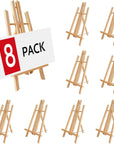 3Pack 16 Inch Wood Easels - Wooden Desktop Easel Stand, Multi-Purpose Art Easel for Painting Classes, Art Parties, Carrying & Quality Guaranteed