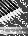 Dual Tip White Paint Pens White Acrylic Markers for Rock Painting,Ceramic,Glass,Wood,White Acrylic Paint Markers 8Pcs (White-8 Pack)