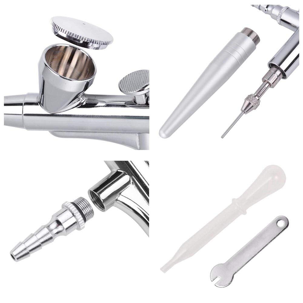 Professional 0.4Mm Nozzle Single Action Gravity Feed Airbrush