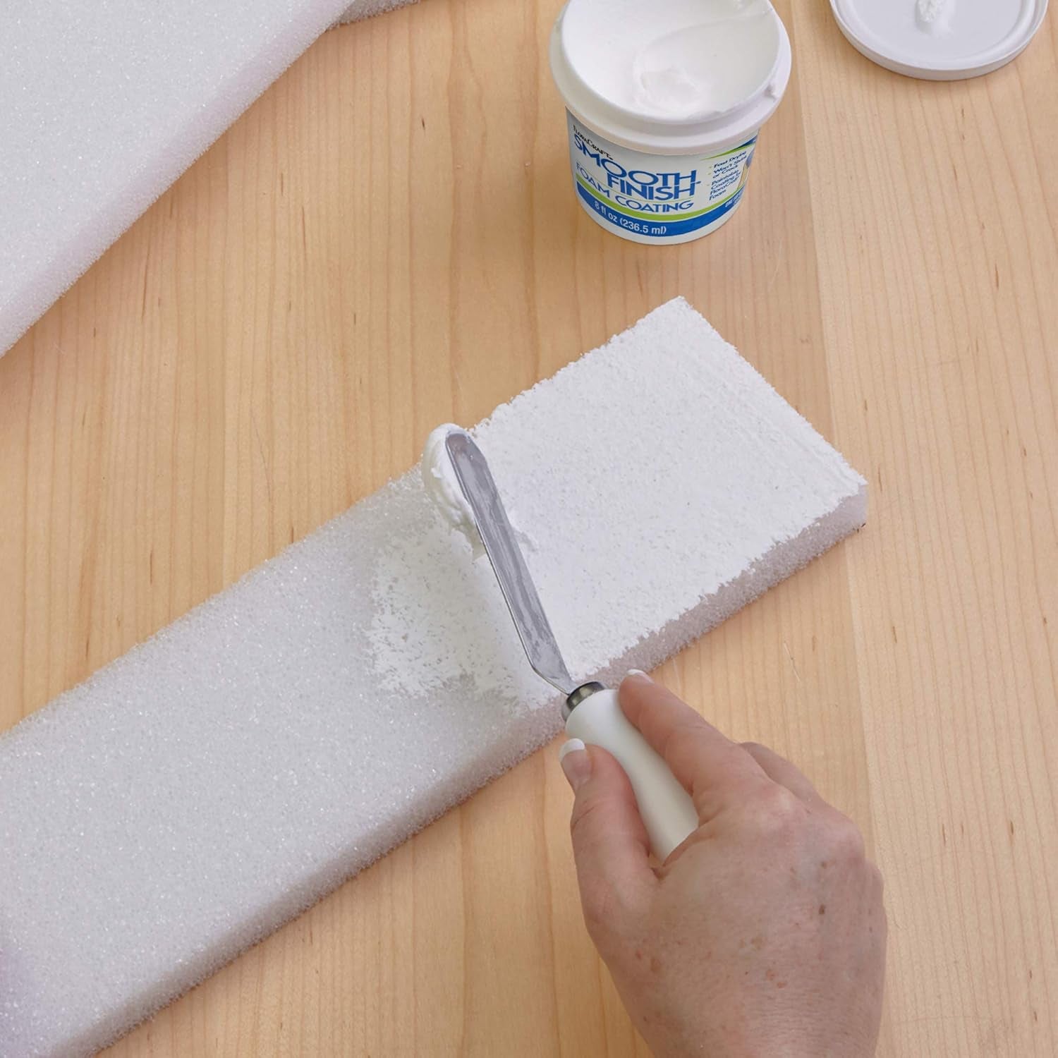 Smooth Finish Paintable Foam Coating 8 Ounce