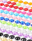 3120Pcs 6Mm Self-Adhesive Rhinestone Stickers Gem Stickers Jewels Crystal Embellishment Sheet for Crafts DIY Card Making (12 Sheets)