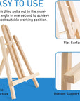 12Inch Wood Easel Stand, Tabletop Display Stand A-Frame Artist Easel for Painting Canvas, Portable Photo, Picture and Sign Holder (4 Pack)